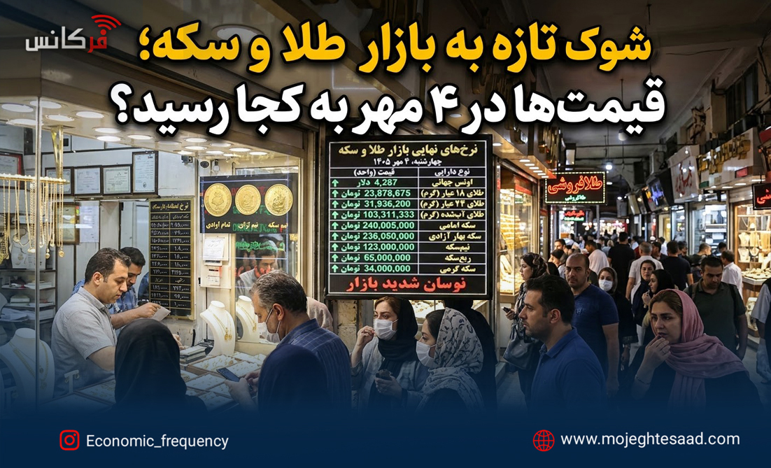 بازار طلا و سکه امروز شنبه ۴ مهر