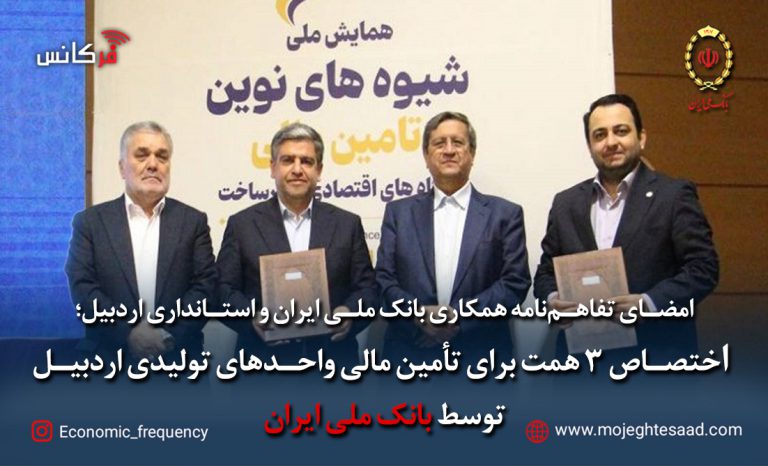 تفاهم‌نامه همکاری بانک ملی ایران و استانداری اردبیل